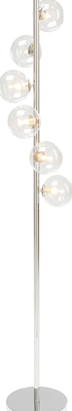 Lampa podłogowa Scal Balls 28x160 cm srebrna