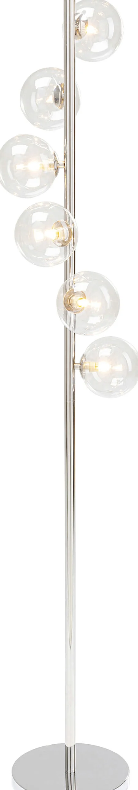 Lampa podłogowa Scal Balls 28x160 cm srebrna