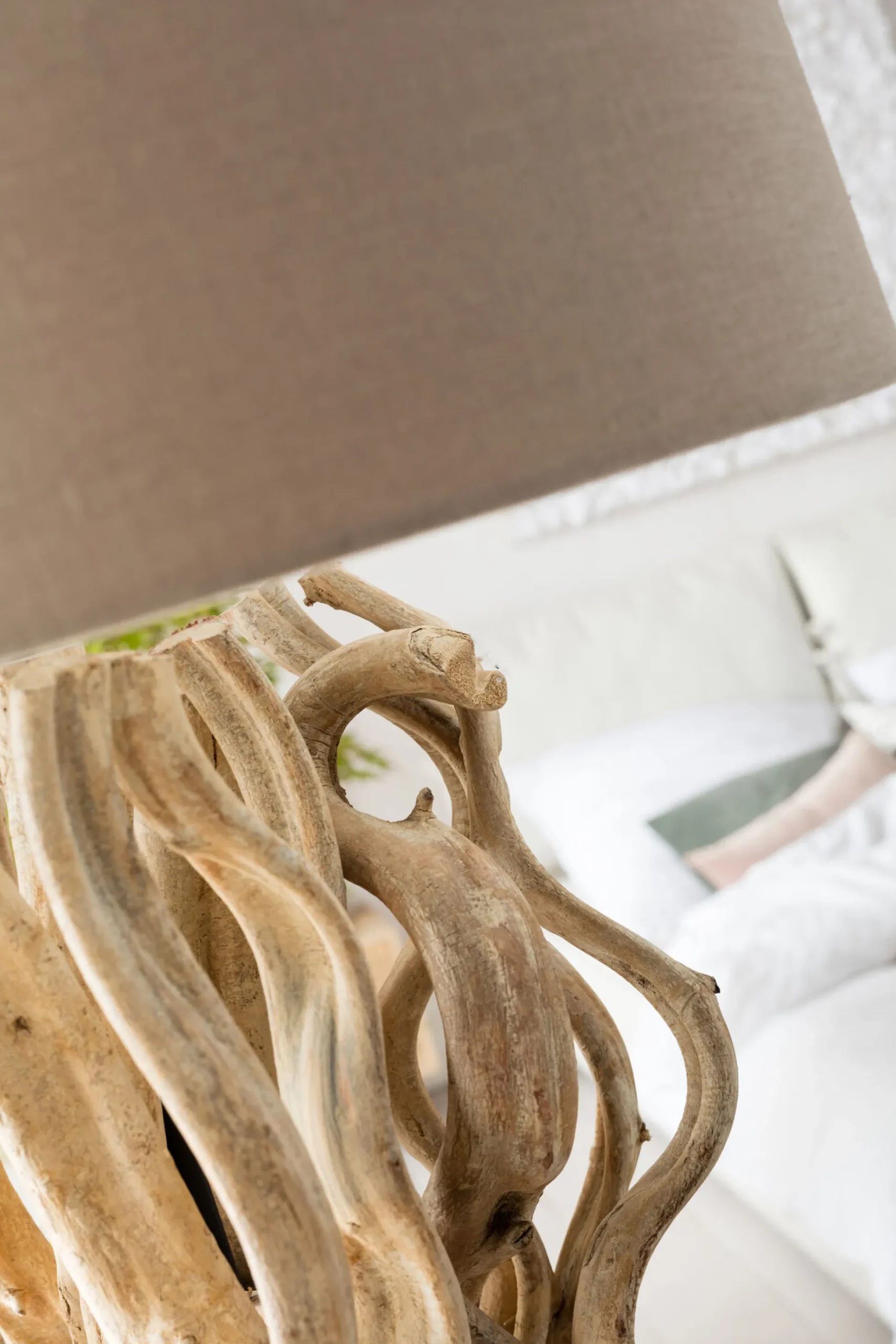 Lampa podłogowa Scultra 55x158 cm naturalna