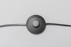 Lampa podłogowa stal czarno-złota podstawa marmurowa 156 cm