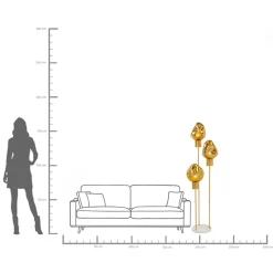 Lampa podłogowa Supernova Amber
