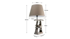 Lampa stołowa Animal Bunny Love Ø31x53 cm