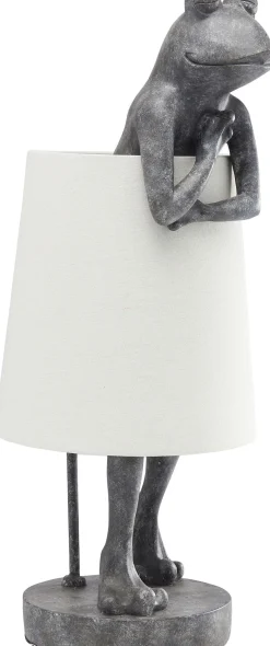 Lampa stołowa Animal Frog 23x58 cm szara