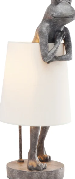 Lampa stołowa Animal Frog 23x58 cm szara
