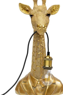 Lampa stołowa Animal Giraffe 24x50 cm złota