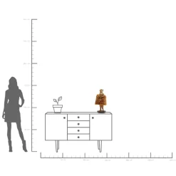 Lampa stołowa Animal Meerkat Fur 50cm