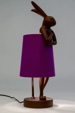 Lampa stołowa Animal Rabbit czerwono-fioletowa 50cm