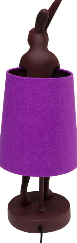 Lampa stołowa Animal Rabbit czerwono-fioletowa 50cm