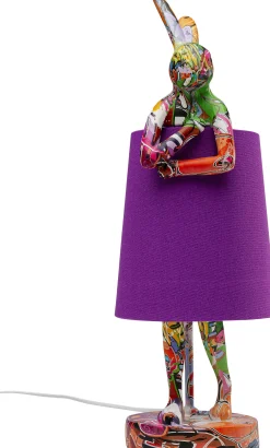 Lampa stołowa Animal Rabbit graffiti-purple 50cm