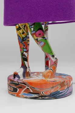 Lampa stołowa Animal Rabbit graffiti-purple 50cm