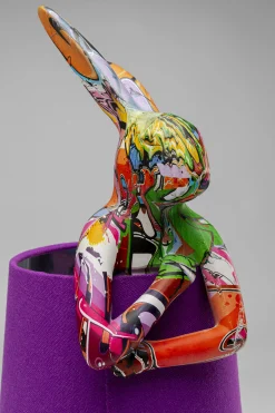 Lampa stołowa Animal Rabbit graffiti-purple 50cm