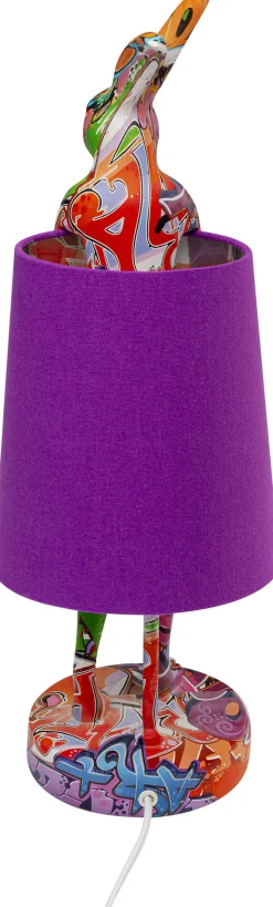 Lampa stołowa Animal Rabbit graffiti-purple 50cm