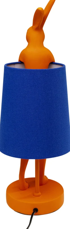 Lampa stołowa Animal Rabbit pomarańczowo-niebieska 50cm