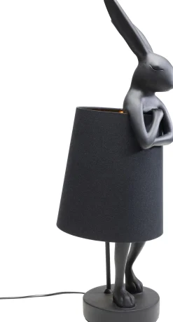 Lampa stołowa Animal Rabbit 23x68 cm czarna