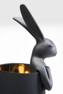 Lampa stołowa Animal Rabbit 23x68 cm czarna
