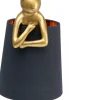 Lampa stołowa Animal Rabbit 23x68 cm złota - klosz czarny