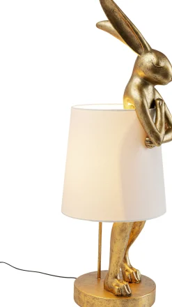 Lampa stołowa Animal Rabbit 31x88 cm złota