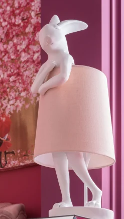 Lampa stołowa Animal Rabbit 27x68 cm biała
