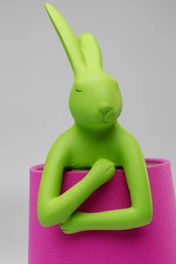 Lampa stołowa Animal Rabbit zielono-różowa 50cm