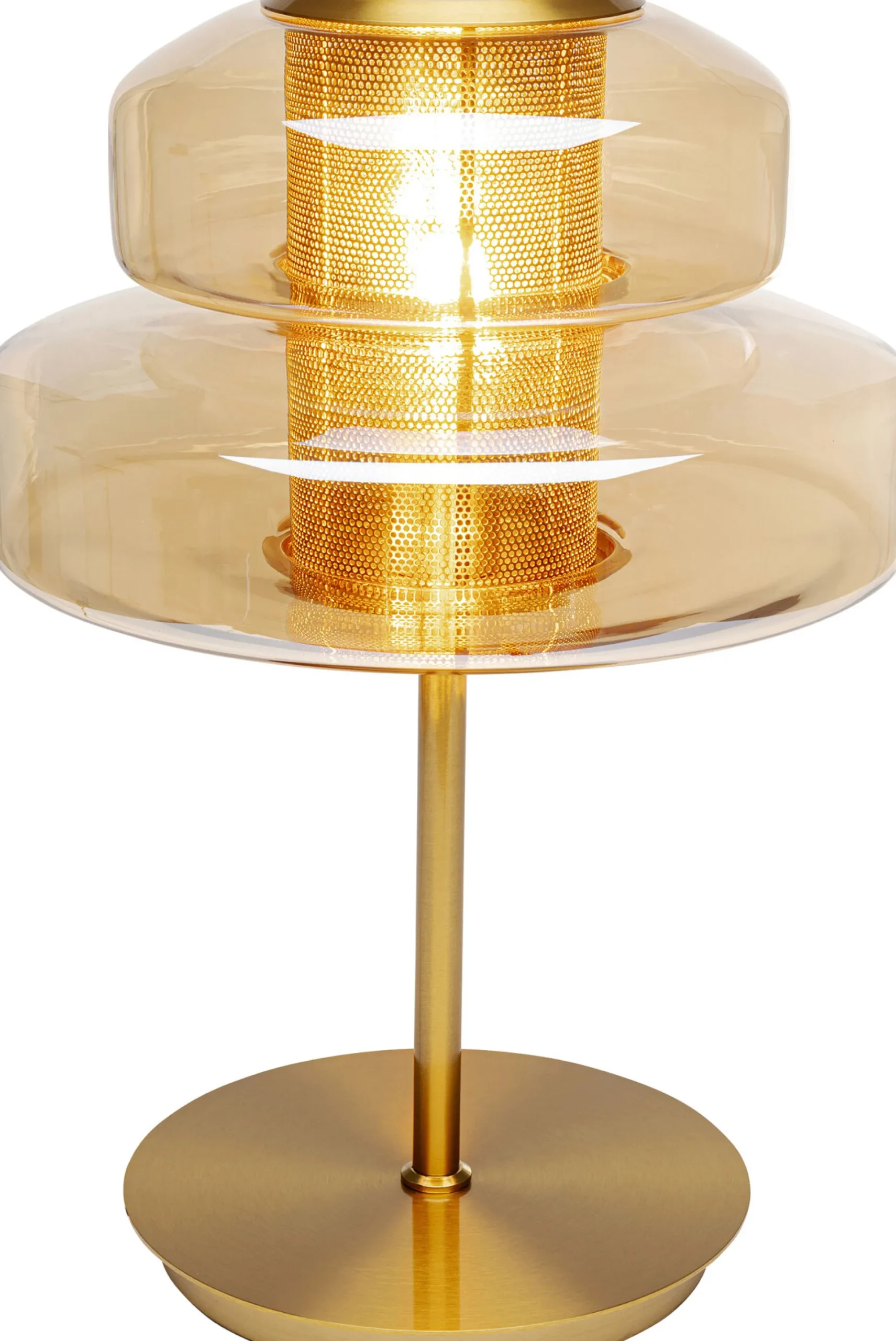 Lampa stołowa Arcadia bursztynowa 51cm
