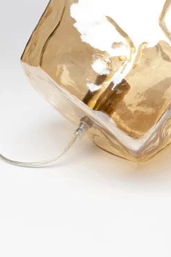 Lampa stołowa Aura bursztynowa Ø30cm