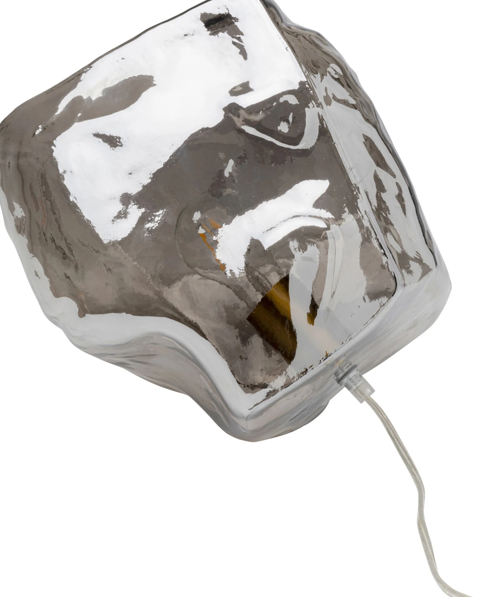 Lampa stołowa Aura przydymiona Ø30cm