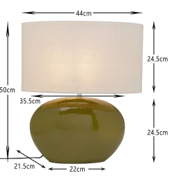 Lampa stołowa Beo Green 50cm