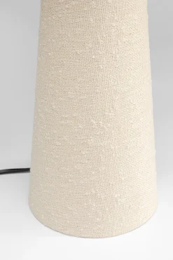 Lampa stołowa beżowa boucle 60 cm