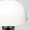 Lampa stołowa biało-czarna stalowa emaliowana 51 cm