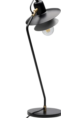 Lampa stołowa biurkowa czarna stalowa 54 cm