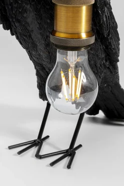 Lampa stołowa Crow 14x34 cm czarna matowa