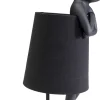 Lampa stołowa czarna matowa królik 50 cm