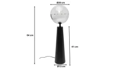 Lampa stołowa Disco Ball czarna 64cm