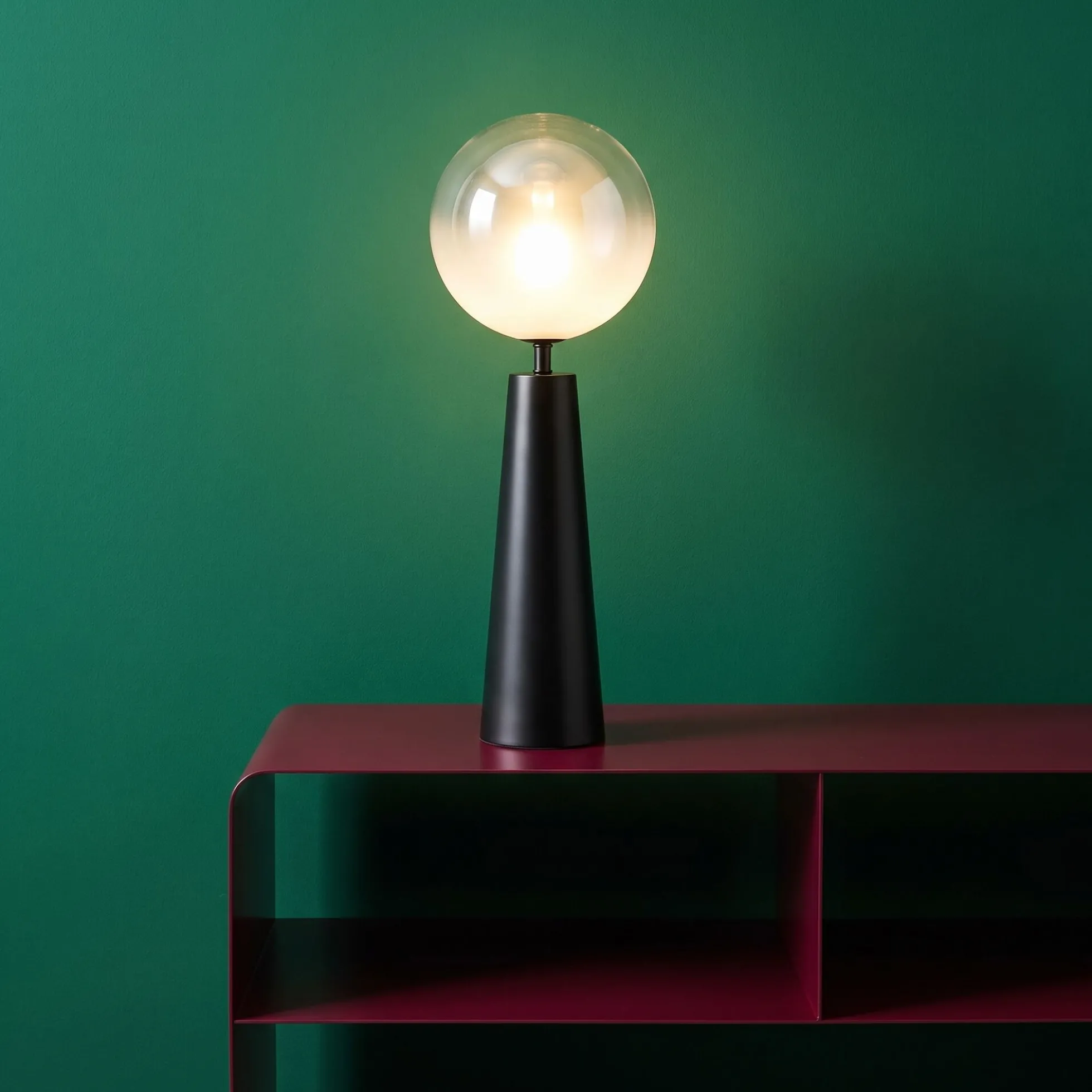 Lampa stołowa Disco Ball czarna 64cm