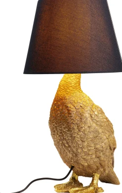 Lampa stołowa Duck 35x58 cm złota