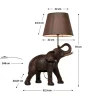 Lampa stołowa Elephant Safari 52x74 cm brązowa
