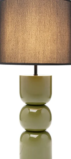 Lampa stołowa Eliano 53 cm zielona