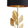 Lampa stołowa Flores Ø30x62 cm złota - klosz czarny