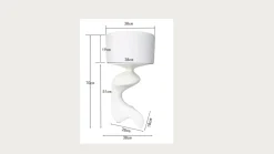 Lampa stołowa Flow Figure White 157cm