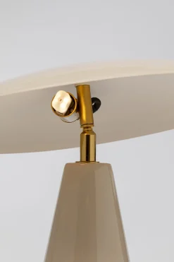 Lampa stołowa Fungo Flat kremowa 33cm