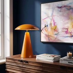 Lampa stołowa Fungo Flat pomarańczowa 33cm