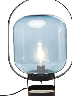 Lampa stołowa Jupiter 35x54 cm niebiesko-czarna