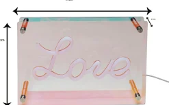 Lampa Stołowa LED Font LOVE