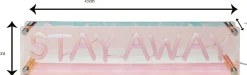 Lampa Stołowa LED Font STAY AWAY