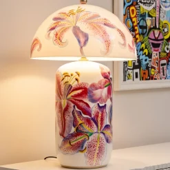 Lampa Stołowa Lillies Różowa