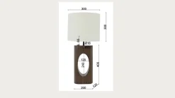 Lampa stołowa Lumi 53cm