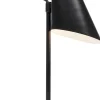 Lampa stołowa mała stalowa kolor czarny 32 cm