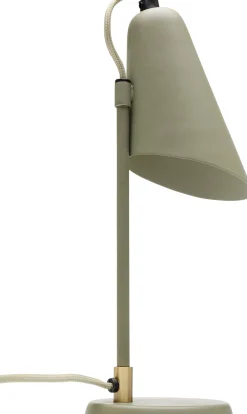 Lampa stołowa mała stalowa miętowa zieleń 32 cm