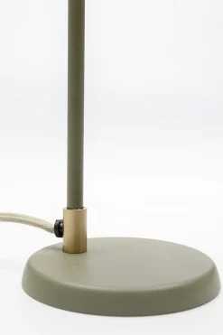 Lampa stołowa mała stalowa miętowa zieleń 32 cm