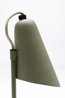 Lampa stołowa mała stalowa miętowa zieleń 32 cm